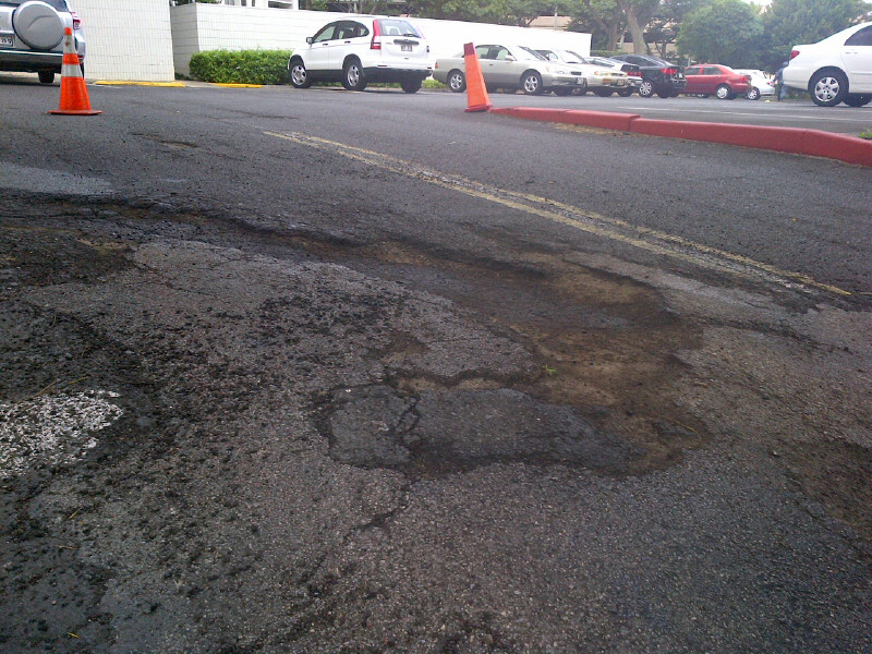 large pothole